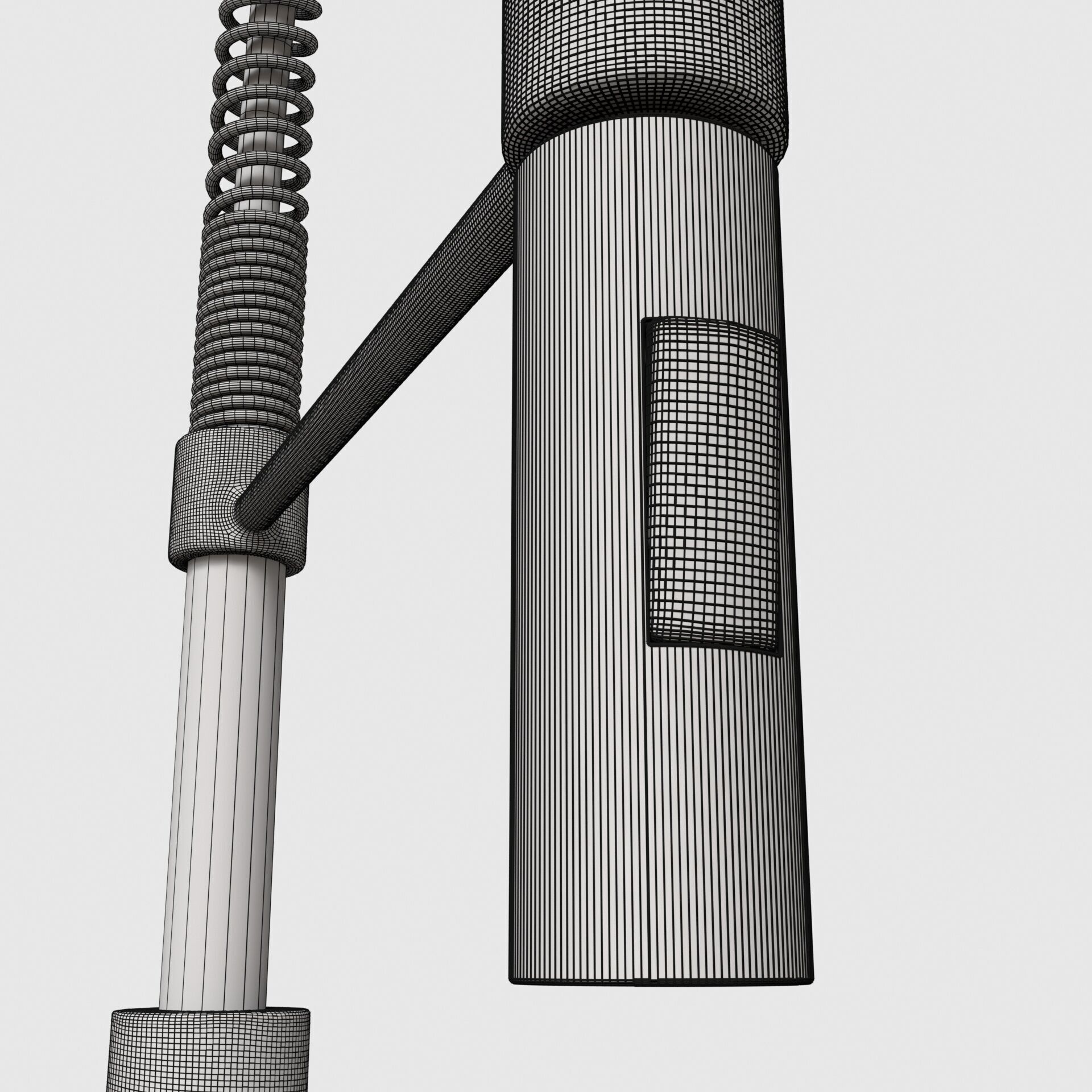 Flexible Hosepipe Tap Faucet 3D model_8