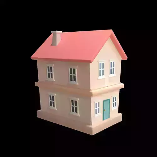 House  Low Poly 3D Model