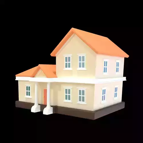 House  Low Poly 3D Model
