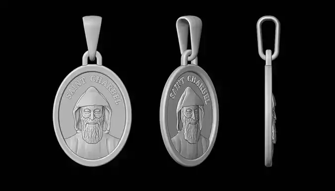 Saint Charbel pendant
