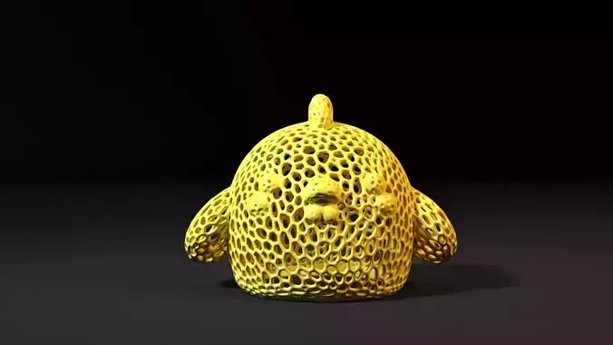 Chicken ball Voronoi 3D print model