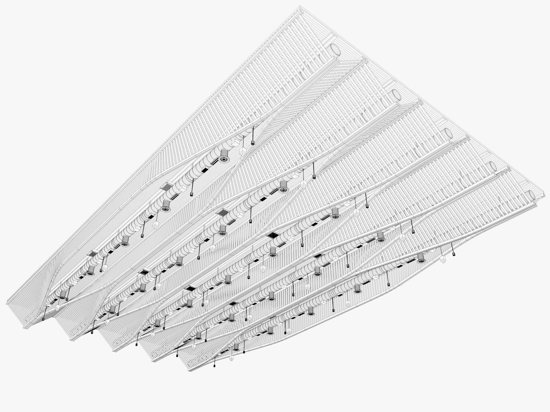 Ceiling Ventilation Pipes 11 3D model_5