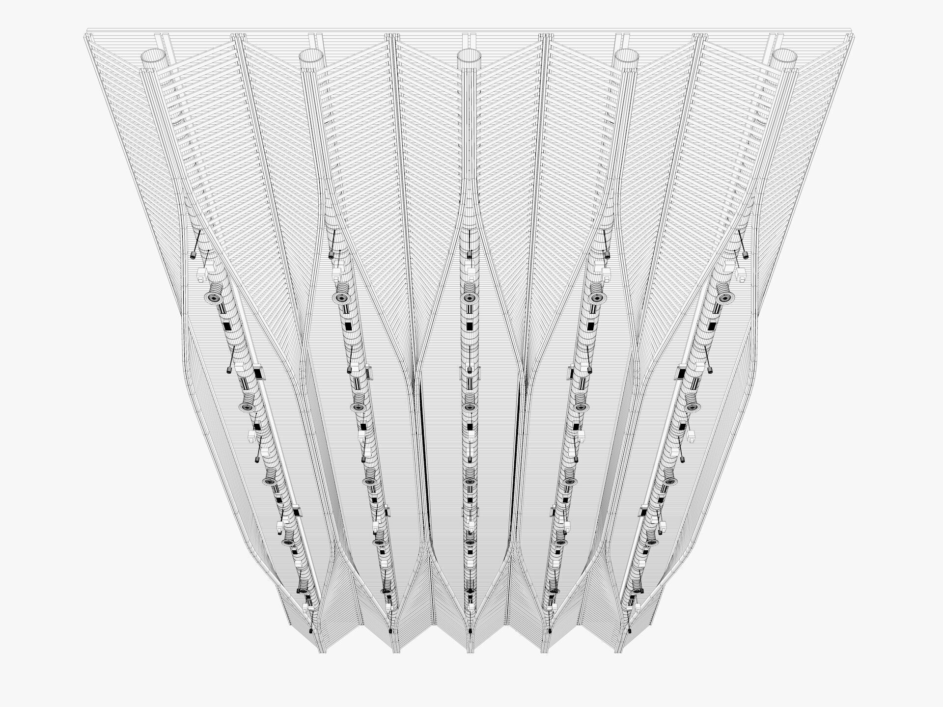 Ceiling Ventilation Pipes 11 3D model_7