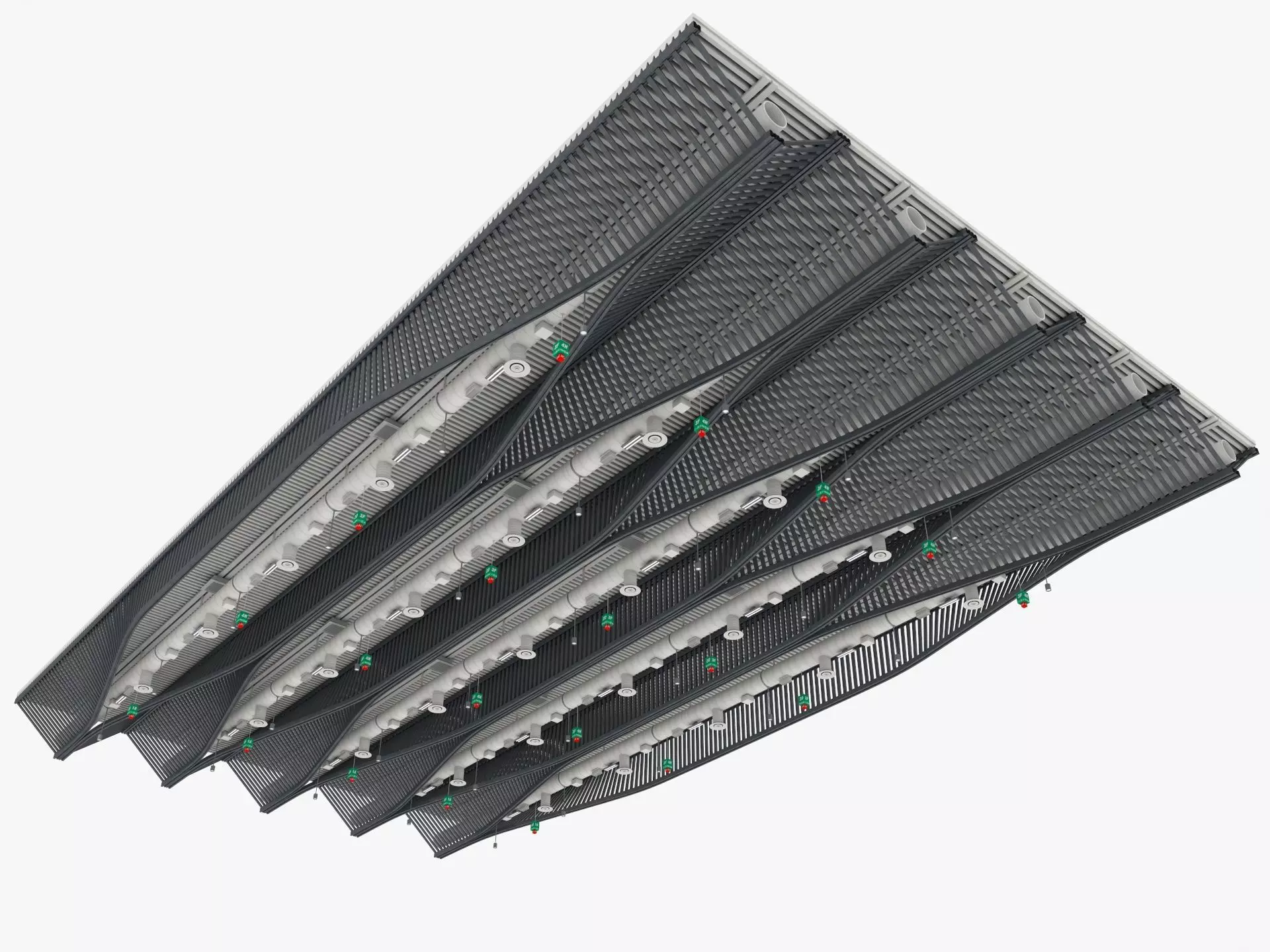 Ceiling Ventilation Pipes 11 3D model_0