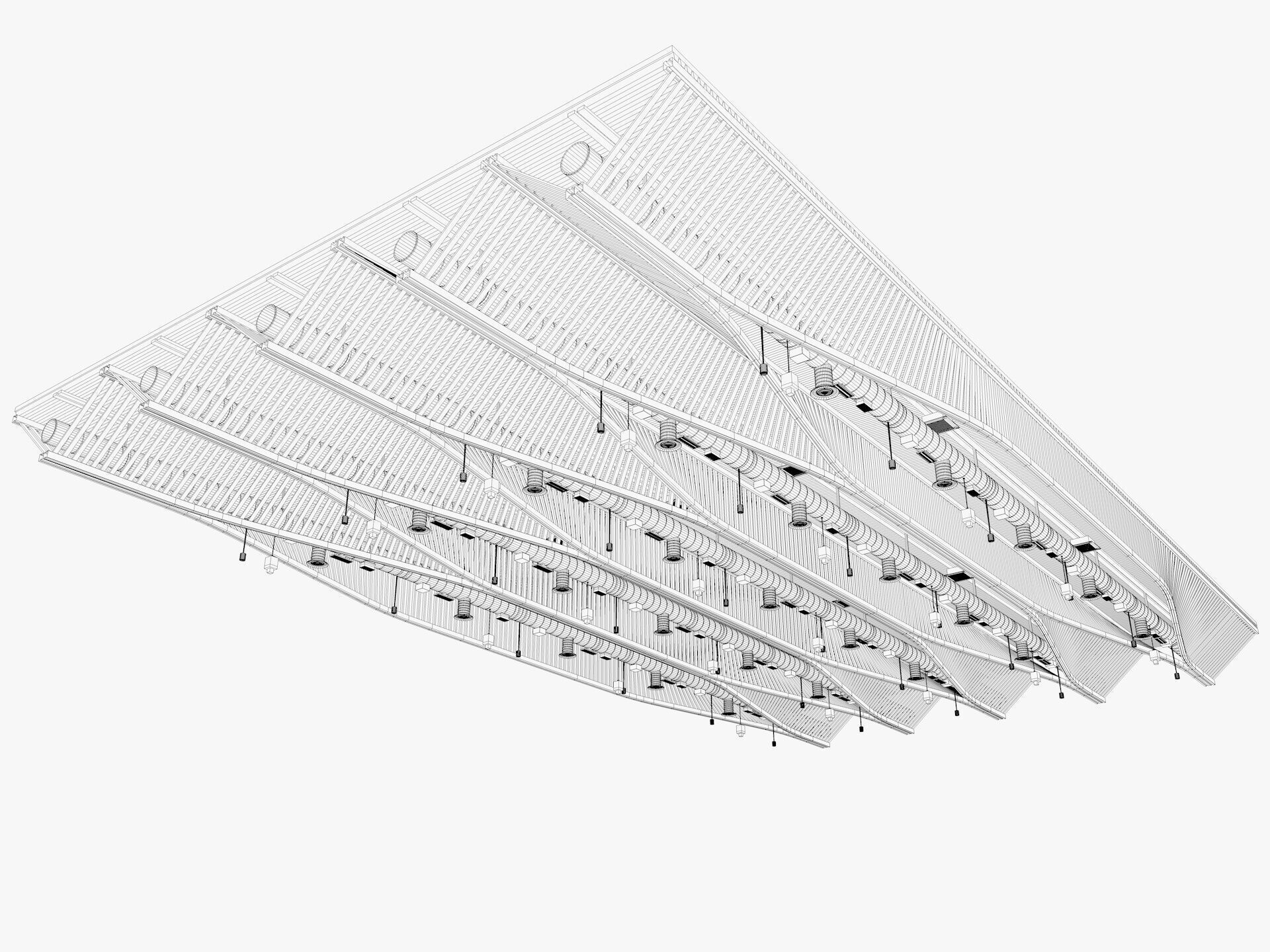 Ceiling Ventilation Pipes 11 3D model_9