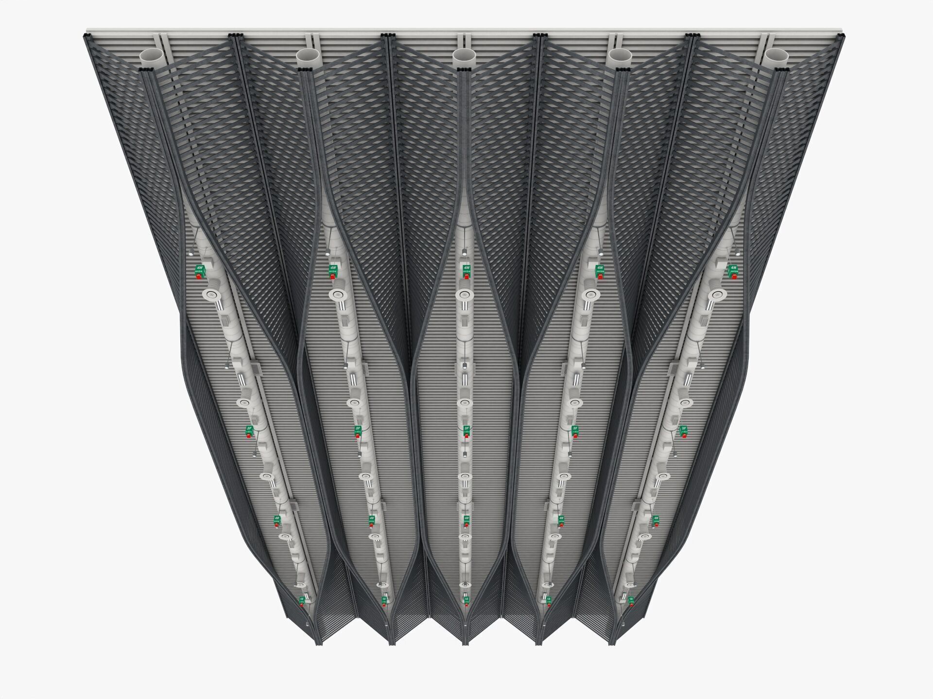 Ceiling Ventilation Pipes 11 3D model_2