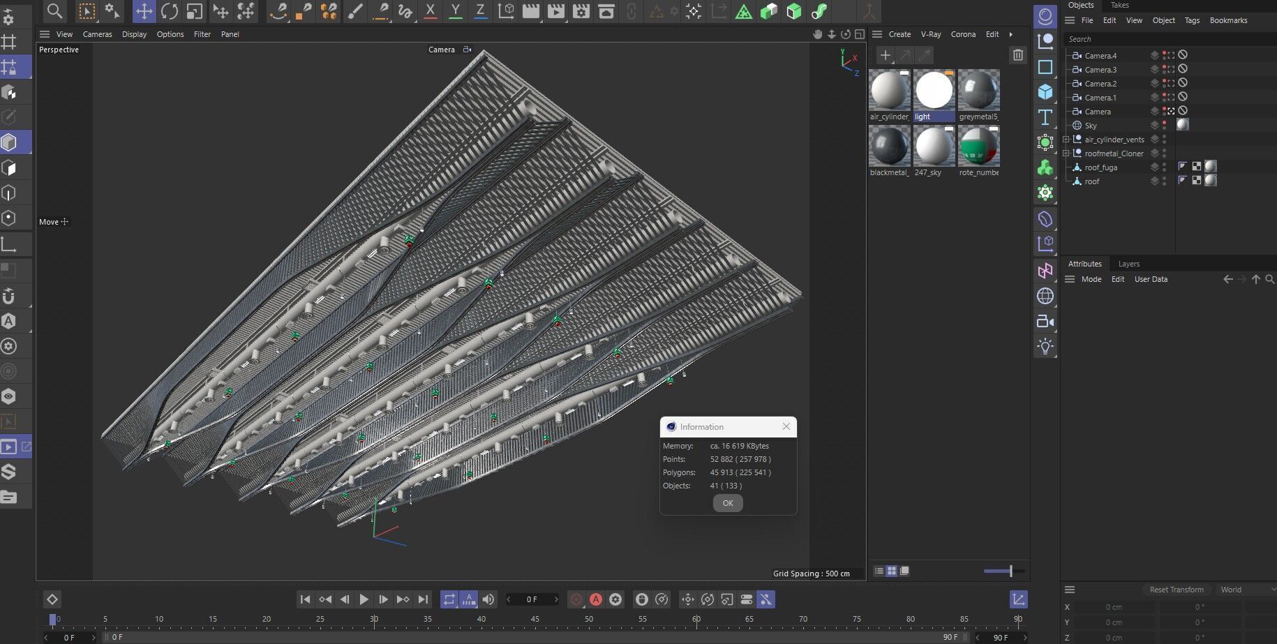 Ceiling Ventilation Pipes 11 3D model_10