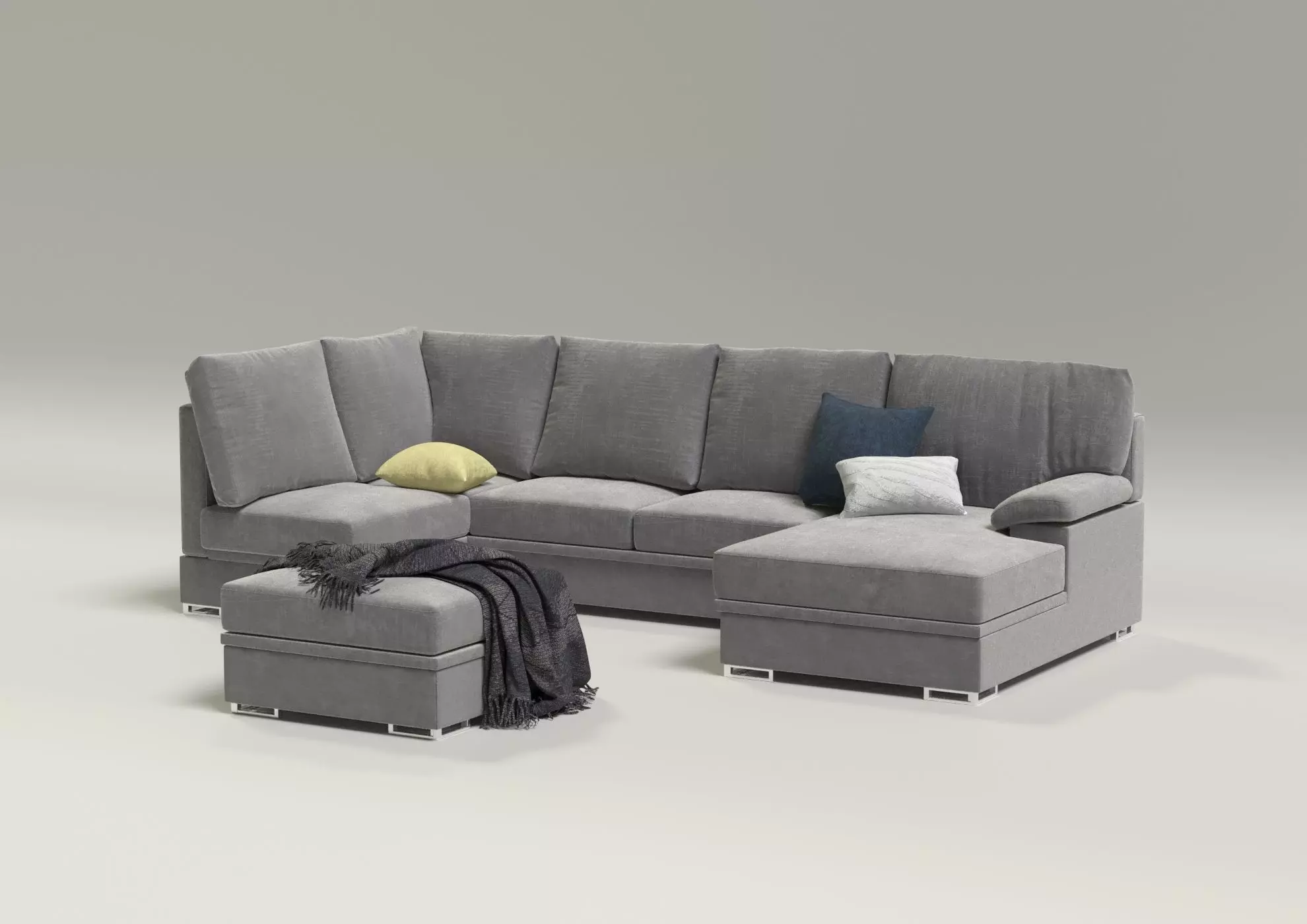 Velvet Sofa SARA Free 3D model