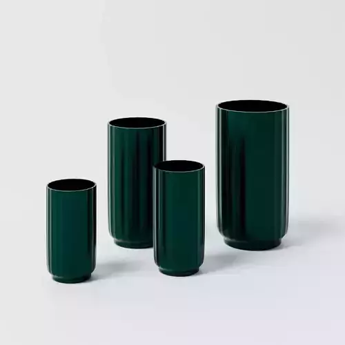 Modern Decorative Vase Set High-Quality 3D Model