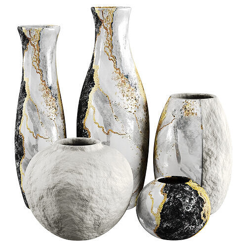 Vase decor Low-poly 3D model