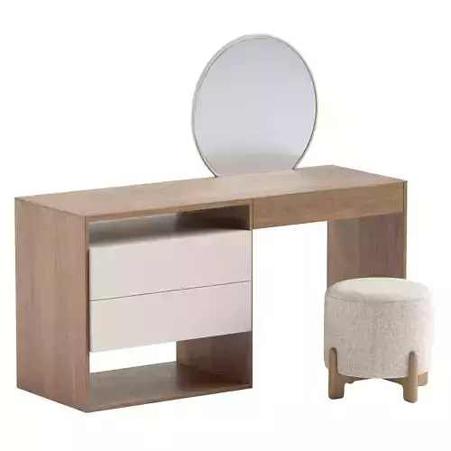 CLIO DRESSING TABLE and GORDON pouf