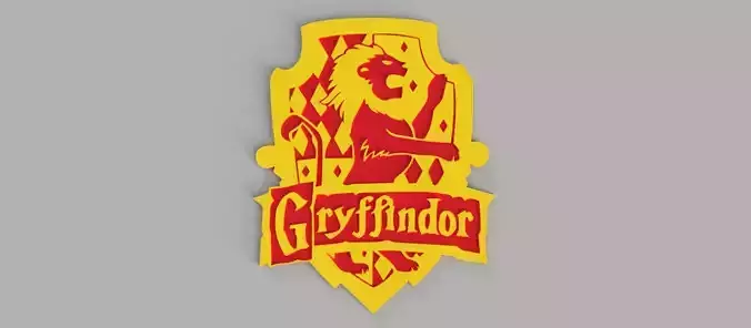 Gryffindor crest Harry Potter wall painting