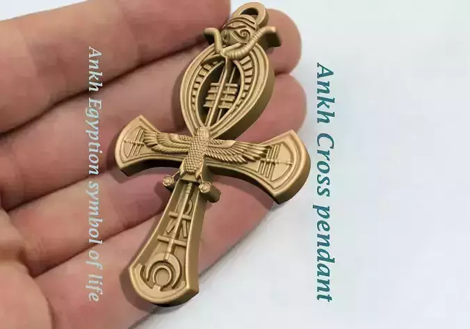 ANKH CROSS PENDANT ANCIENT EGYPTIAN SYMBOL OF LIFE  3D print model