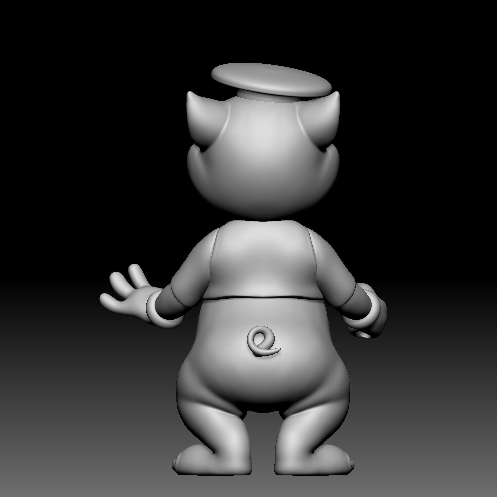 Fiddler Pig - Three Little Pigs - 010 3D print model_5