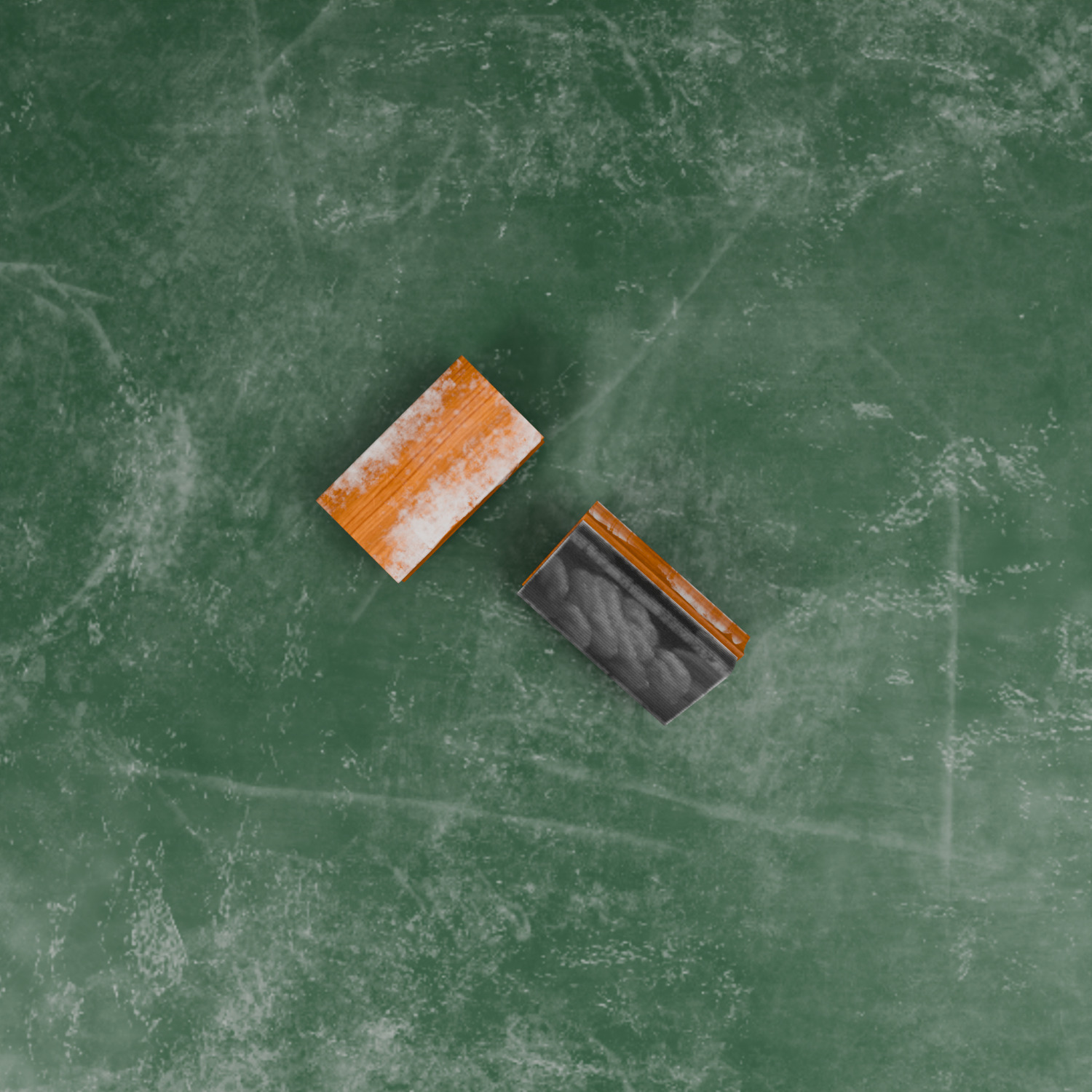 Old Vintage School Chalkboard Tools Set  Low-poly 3D model_9