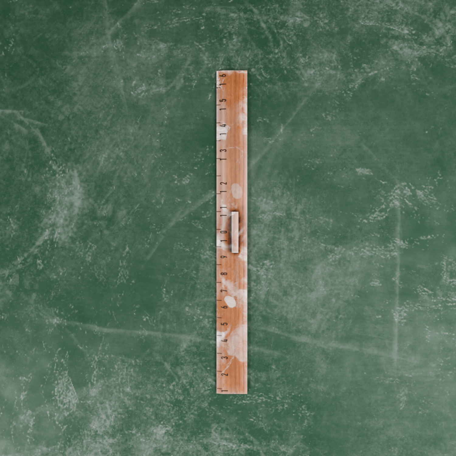 Old Vintage School Chalkboard Tools Set  Low-poly 3D model_6