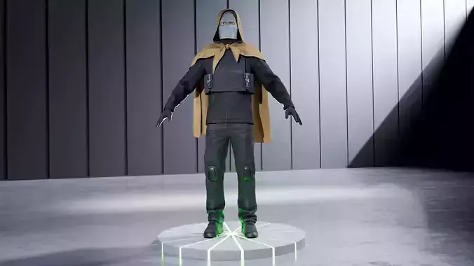 Tommy CHARACTER V1 RIGGED Low-poly 3D model