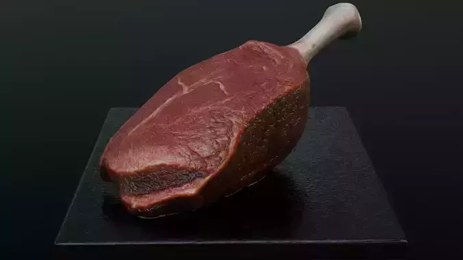 Beef Shank Cut Low-poly 3D model