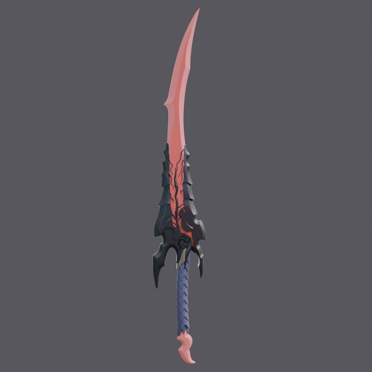 Kamish Wrath Dagger Solo Levelling Prop Fan Art 3D print model_4