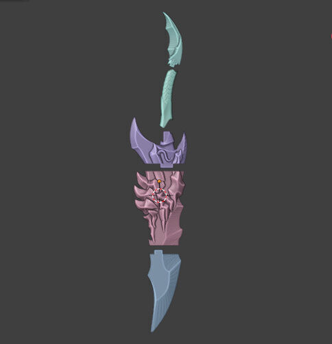 Kamish Wrath Dagger Solo Levelling Prop Fan Art 3D print model_7