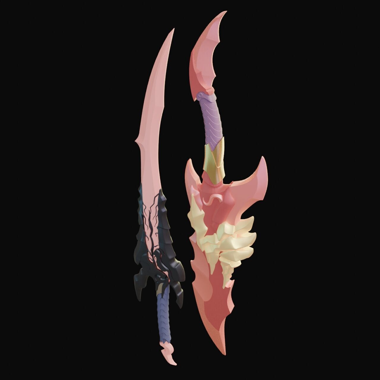 Kamish Wrath Dagger Solo Levelling Prop Fan Art 3D print model_3