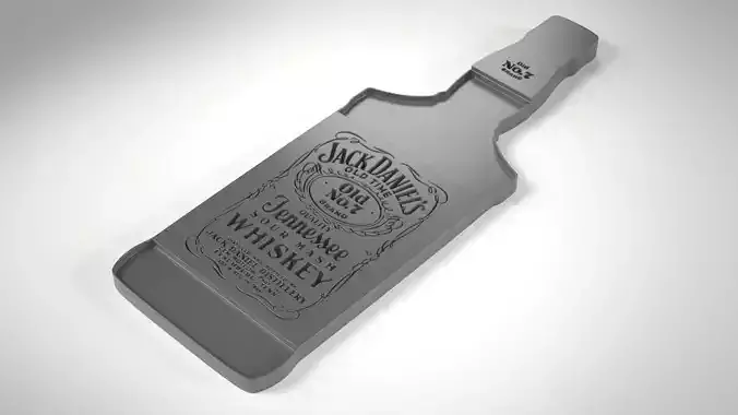 A Jack Daniels Plate 3D print model