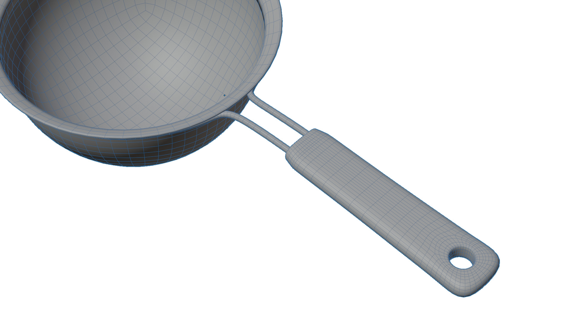 Fine Mesh Strainer Low-poly 3D model_6