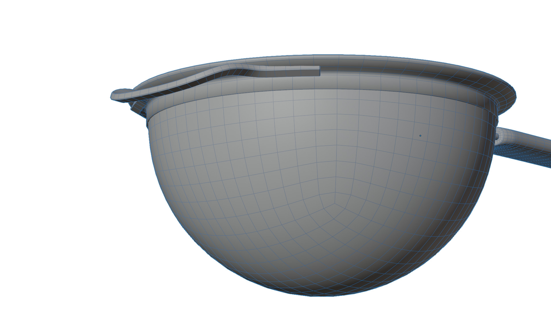 Fine Mesh Strainer Low-poly 3D model_9