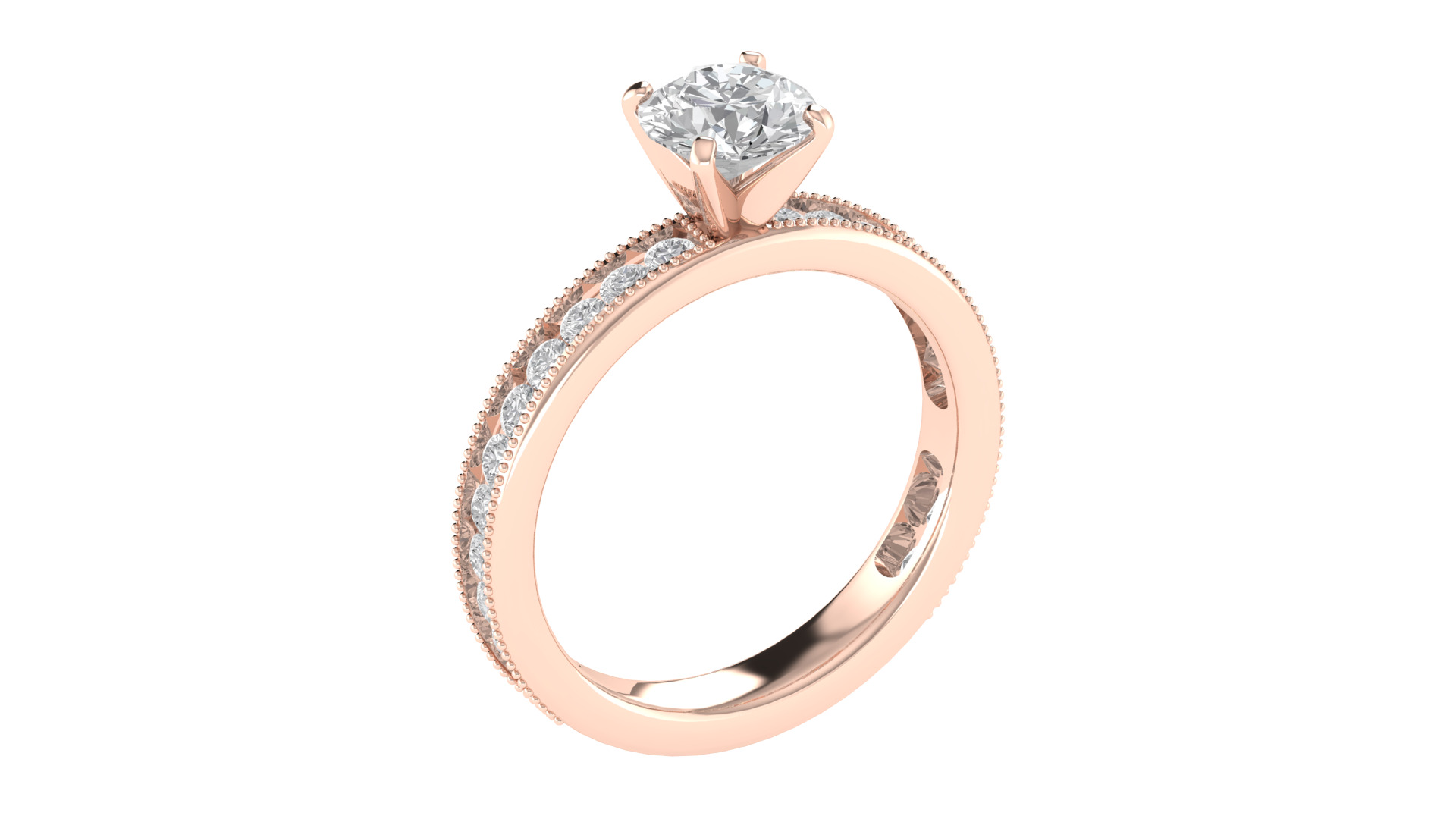 Women Ring Render 3dm STL OBJ FBX TXT Details 3D print model_5