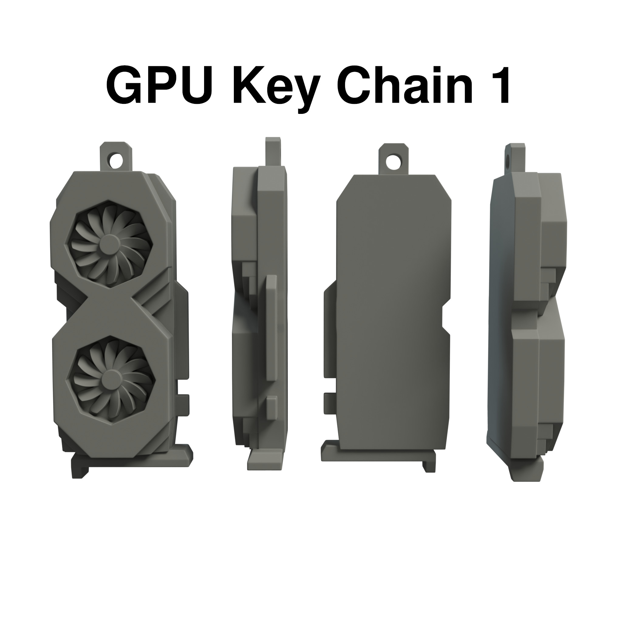 GPU KeyChains 3d print models 3D print model_3