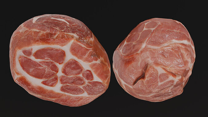 Pork Scotch Fillet Low-poly 3D model 6