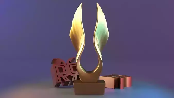 Abstract Winged Sculpture