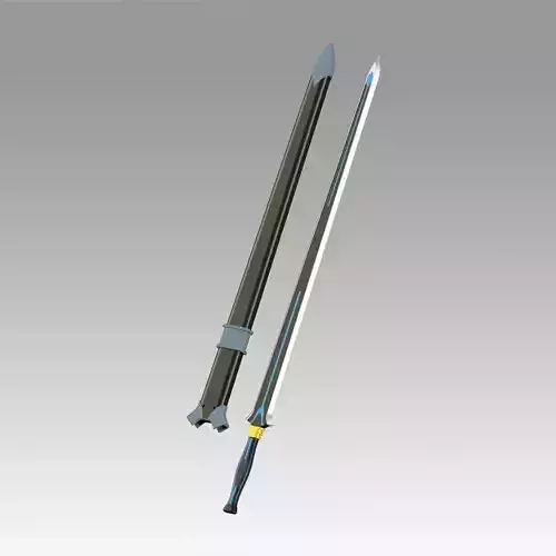 Fire and Steel Real  Kiritos Ordinal Scale Cosplay prop