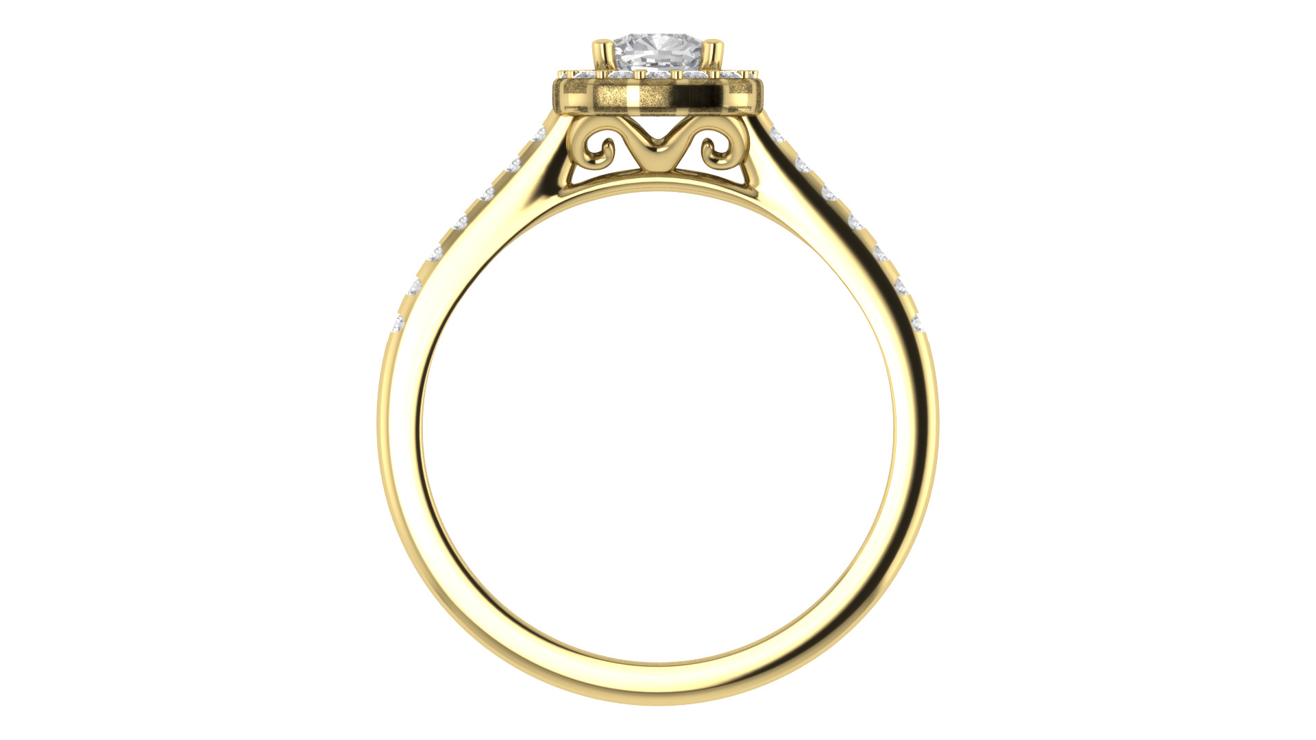 Women Ring Render 3dm STL OBJ FBX TXT Details 3D print model_8