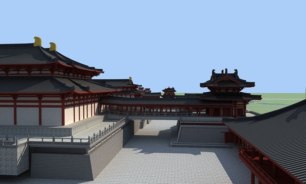 Ancient Chinese architecture 3D model_4