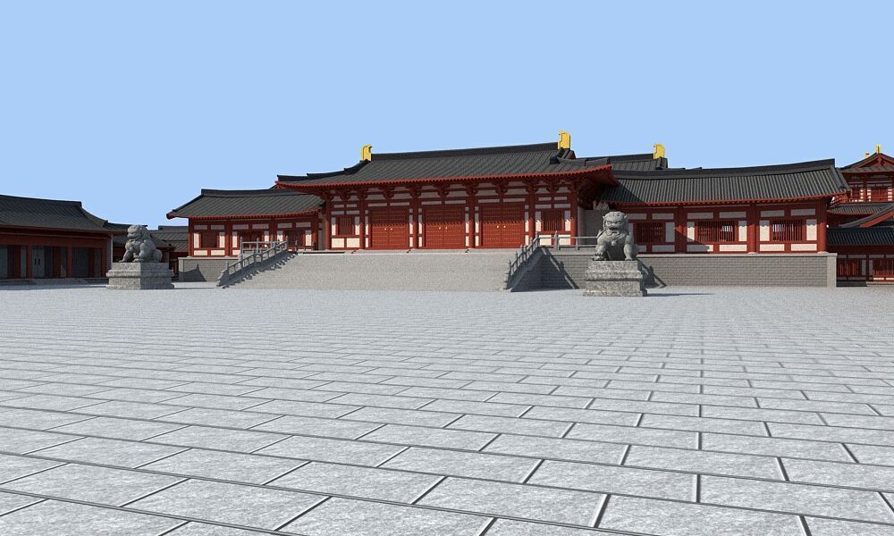 Ancient Chinese architecture 3D model_6