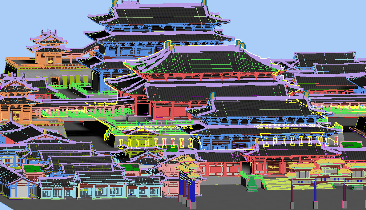 Ancient Chinese architecture 3D model_9