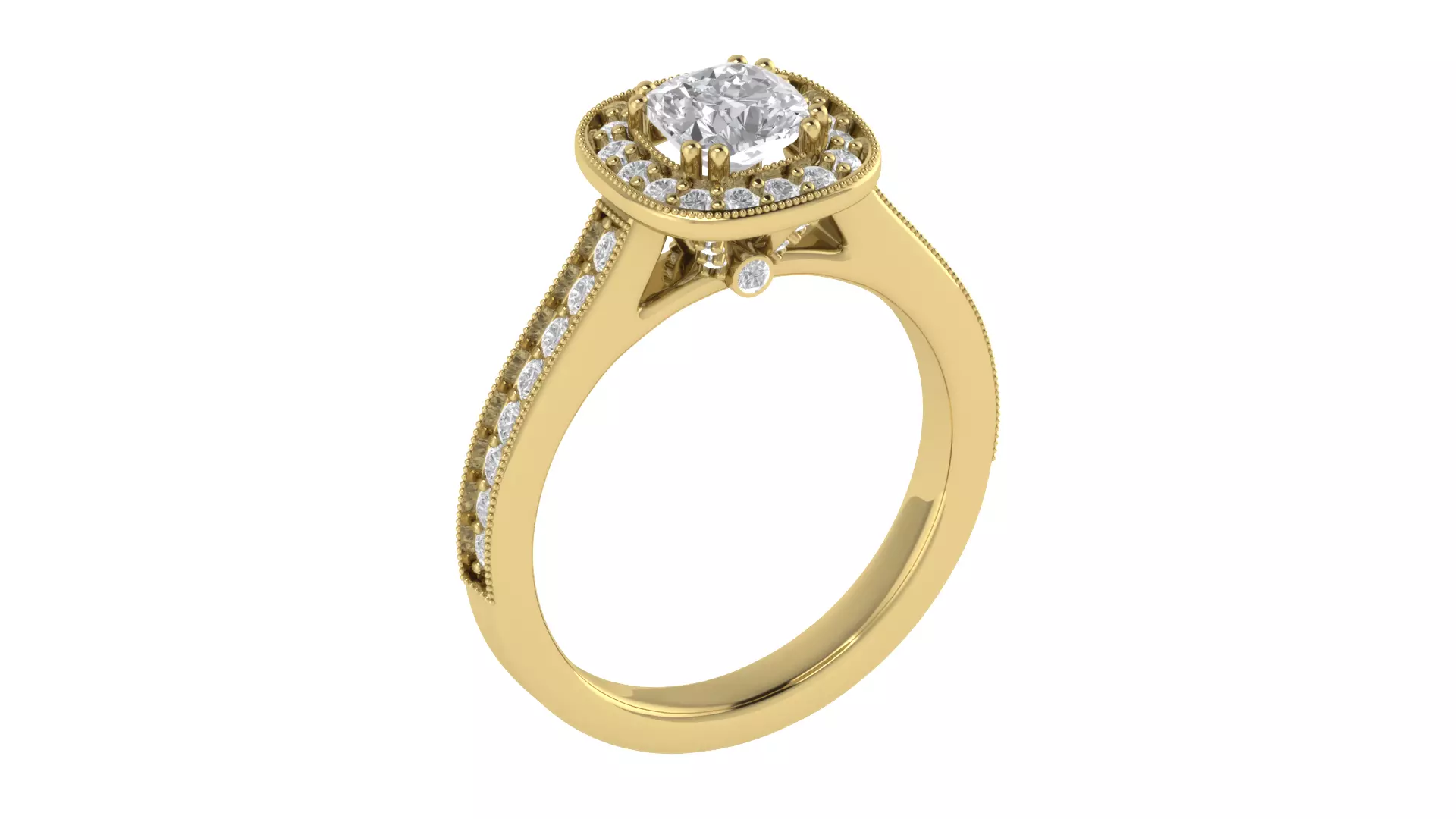 Women Ring Render 3dm STL OBJ FBX TXT Details 3D print model