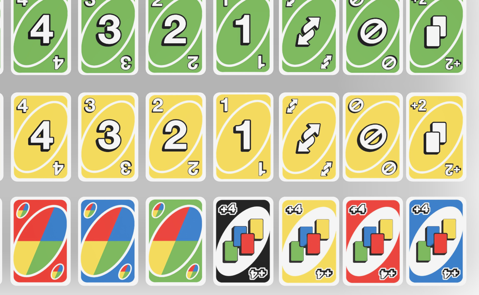 Uno cards animated 3D model_16