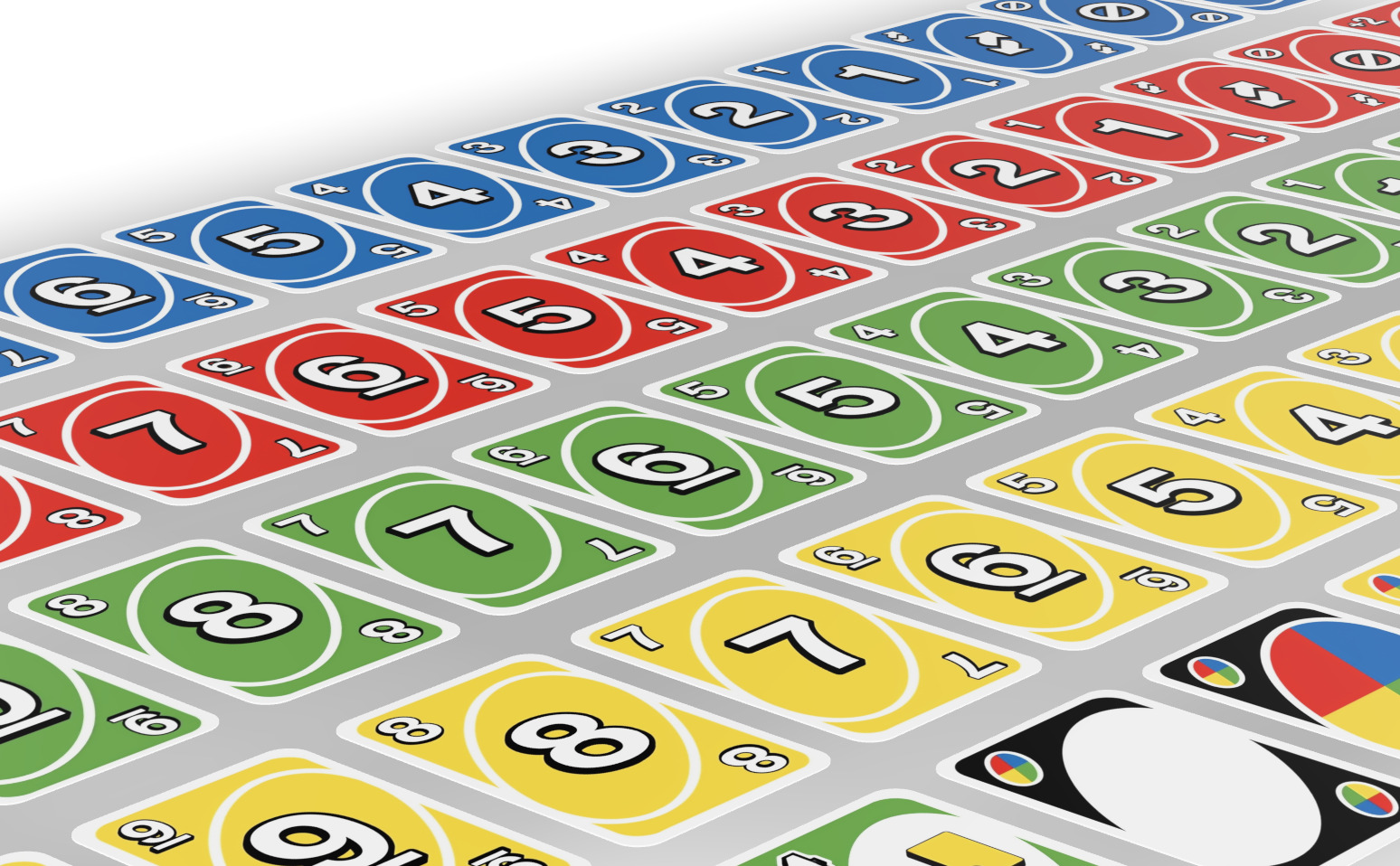 Uno cards animated 3D model_14