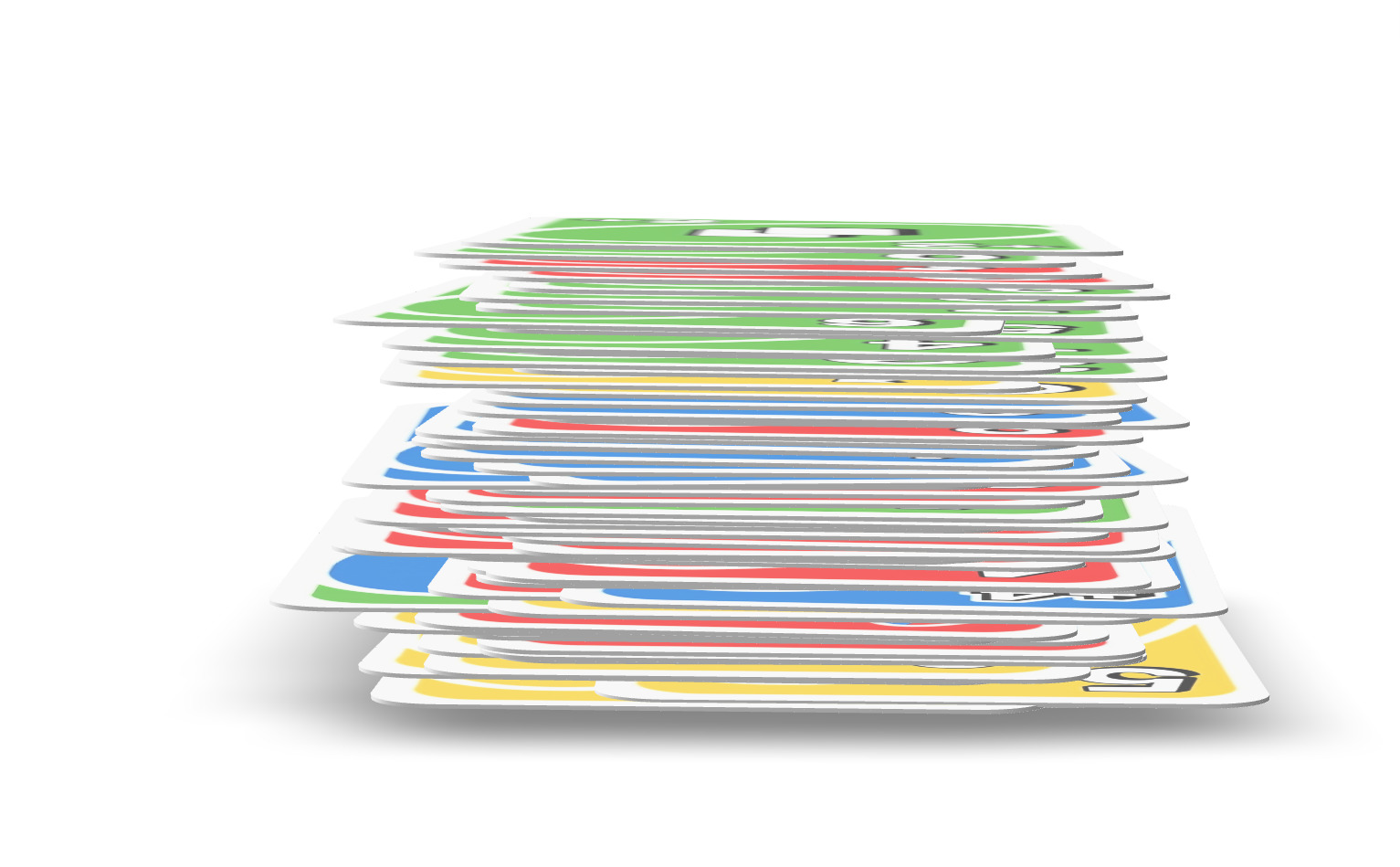 Uno cards animated 3D model_4