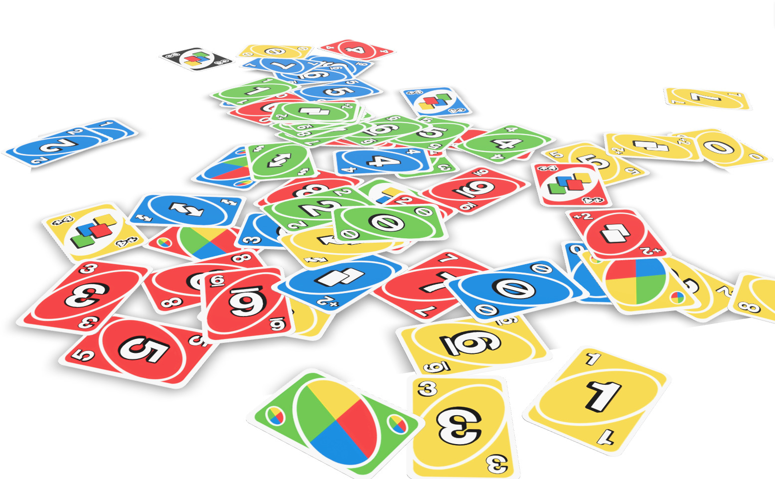 Uno cards animated 3D model_2