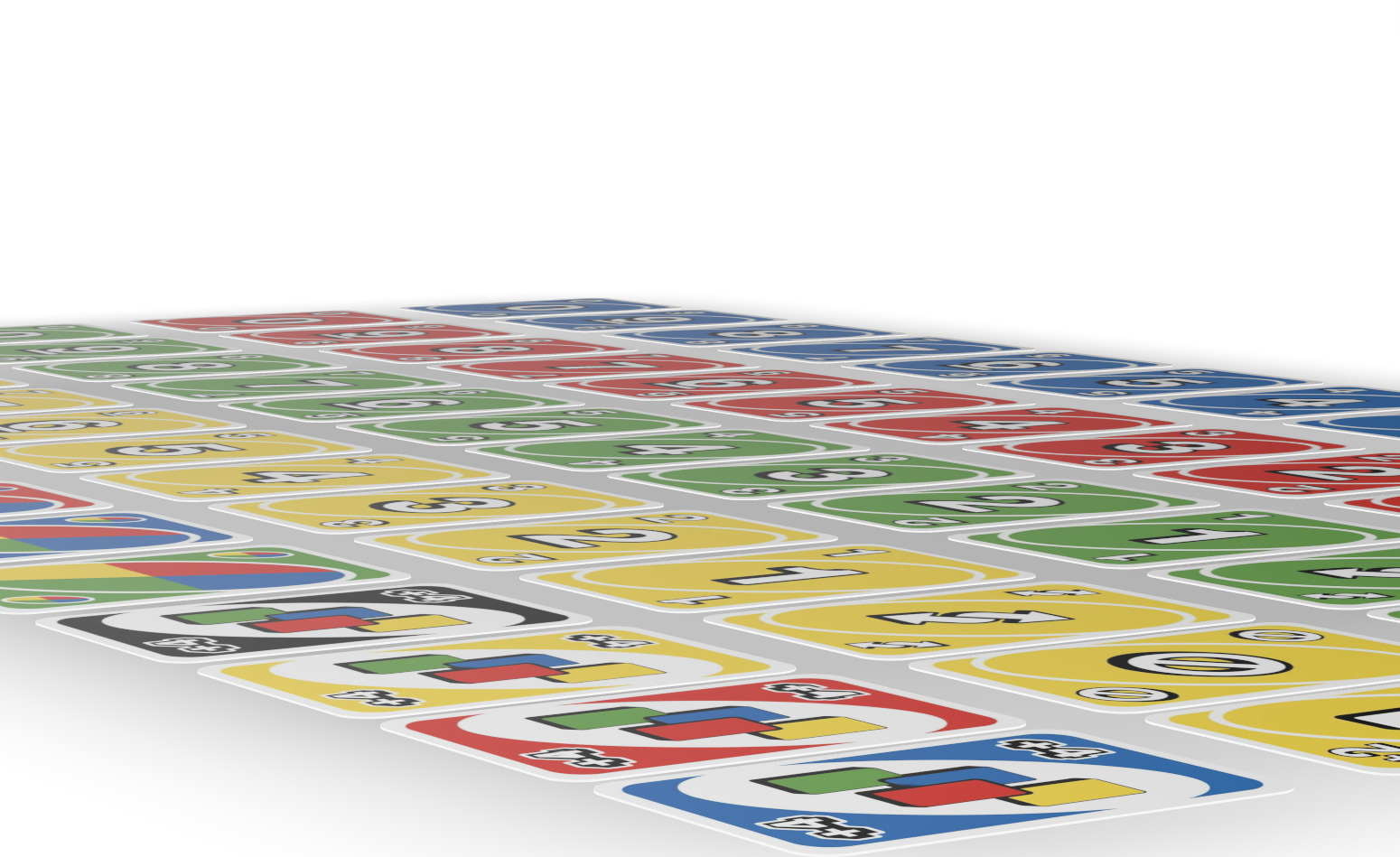 Uno cards animated 3D model_12