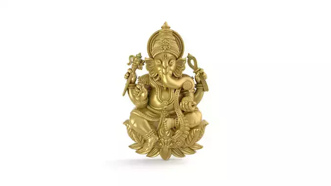 Ganesh-Ji 3D-Print-Model No5 -Jewelery Murti- 3D print model