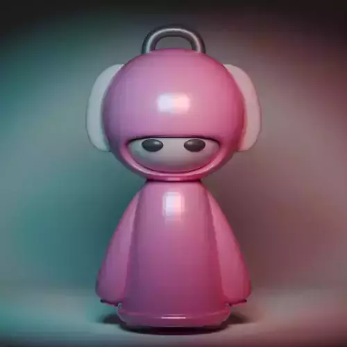 Kawai cute Hoodie miniature keytag toy for 3d printing 3D print model