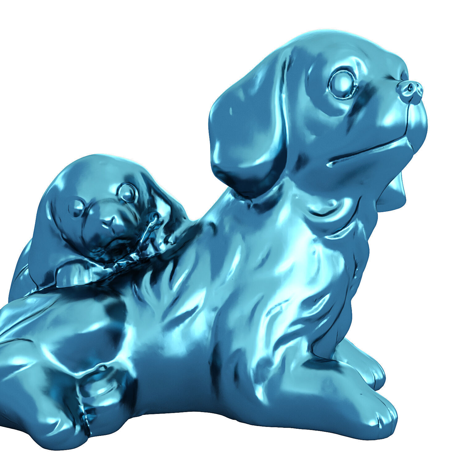 Figurine dog 3D model_2