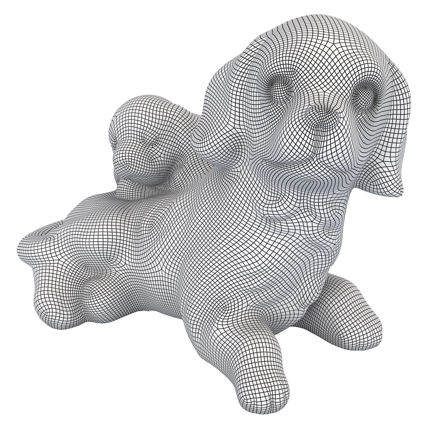 Figurine dog 3D model_5