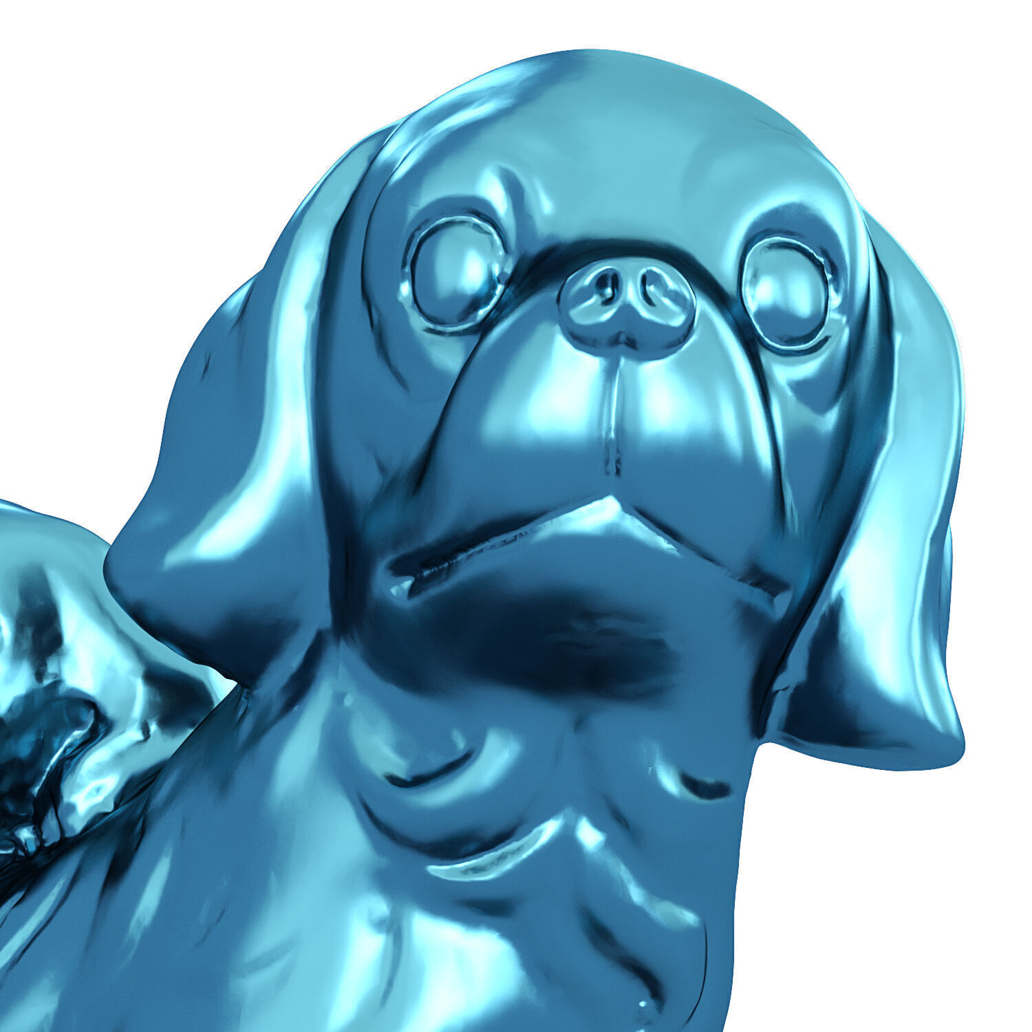 Figurine dog 3D model_4