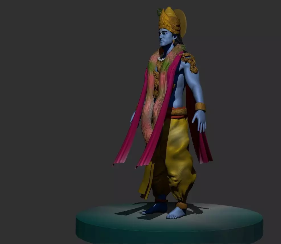 Lord Dwarikadhish Krishna 3D print model_0
