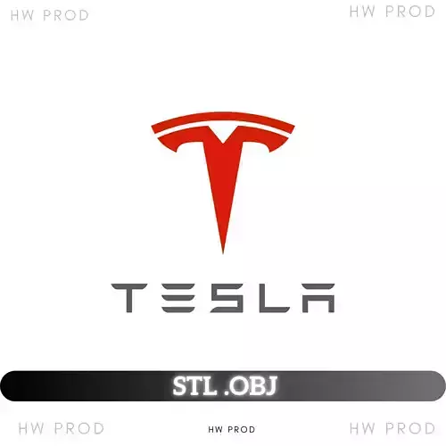 Tesla Logo automobile 3D print model